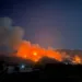 Una foto de Conred muestra el incendio forestal en el caserío Chuchun del municipio de Sacapulas, Quiché, al occidente de Guatemala.