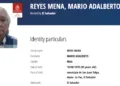 El coronel Mario Adalberto Reyes Mena, de 85 años, tiene una Alerta Roja de Interpol.