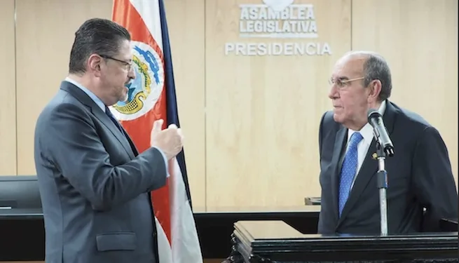 Presidente de la Asamblea costarricense acusa a Chaves de atentar contra la independencia judicial