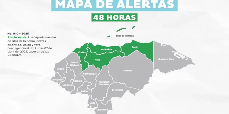 Guatemala y Honduras se preparan para el ingreso de un frente frío con lluvias y vientos intensos