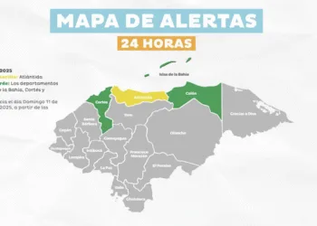 Alerta Amarilla en caribe hondureño por lluvias e inundaciones urbanas