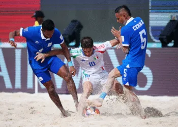 Italia elimina con goleada 5-0 a El Salvador en Mundial de Fútbol Playa