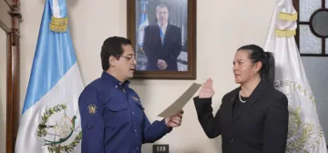 María Fernanda Rivera Dávila, juramentada como ministra de Agricultura, Ganadería y Alimentación de Guatemala.