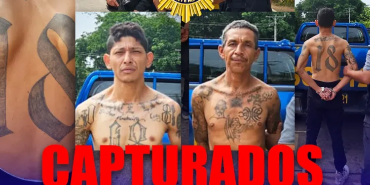 Capturan en Guatemala a dos pandilleros salvadoreños buscados por homicidio y otros delitos