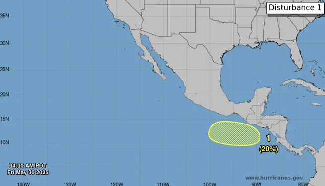Centro Nacional de Huracanes vigila sistema al sur de Centroamérica
