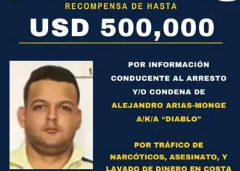 EEUU anuncia en Nicaragua recompensa de medio millón de dólares por narco costarricense