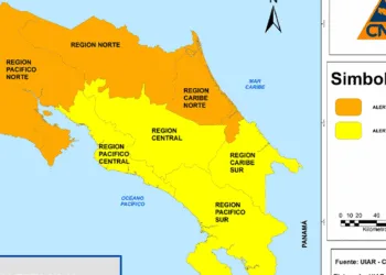 Costa Rica declara alerta naranja por fuertes lluvias en cuatro regiones