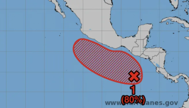 Advierten posible formación de tormenta tropical frente a costas de Centroamérica