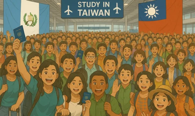 66 jóvenes guatemaltecos reciben becas para estudiar en Taiwán en 2025