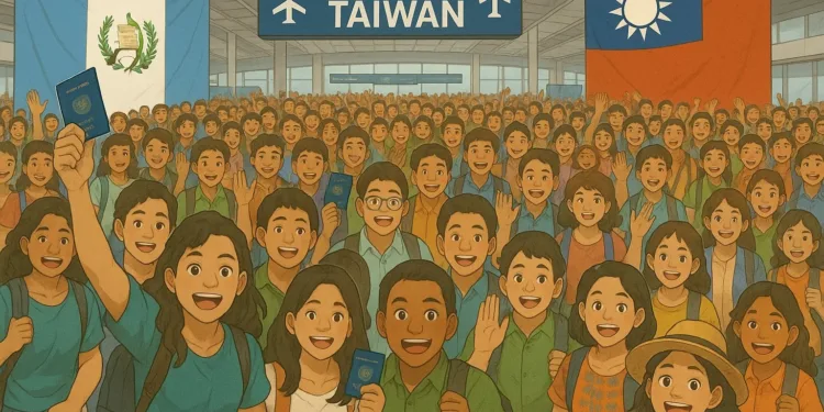 66 jóvenes guatemaltecos reciben becas para estudiar en Taiwán en 2025
