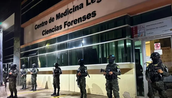 Militares resguardan el Centro de Ciencias Forenses de Honduras por amenazas de estructuras criminales