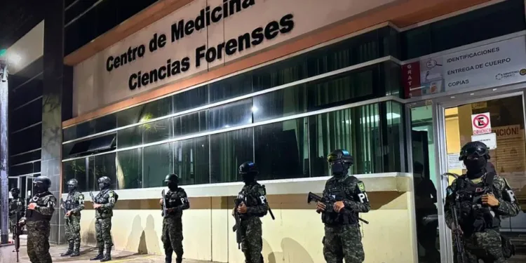 Militares resguardan el Centro de Ciencias Forenses de Honduras por amenazas de estructuras criminales