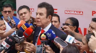 Salvador Nasralla, candidato presidencial por el Partido Liberal de Honduras.