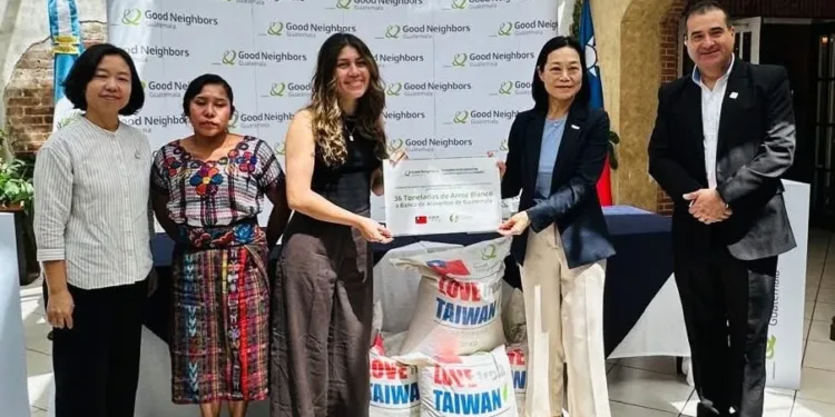 Taiwán refuerza cooperación con Guatemala mediante donación de arroz y apoyo a seguridad alimentaria