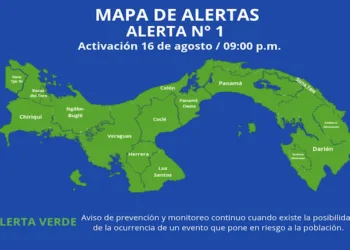 Alerta verde en Panamá por fuertes lluvias por efectos del huracán Erin