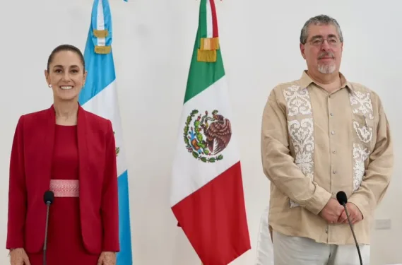 Claudia Sheinbaum en Guatemala: es la primera reunión bilateral oficial con Bernardo Arévalo