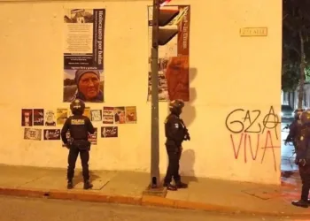 Vandalizan Museo del Holocausto en Guatemala con mensajes pro Gaza