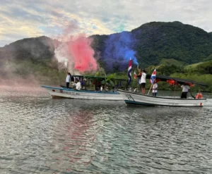 Antorcha de la independencia en Costa Rica. 