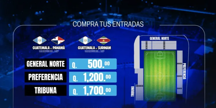 Federación de Fútbol de Guatemala justifica precios de boletos para eliminatorias mundialistas: desde $65 hasta $221