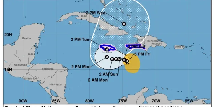 Tormenta tropical Melissa provoca lluvias y brisas en Centroamérica, pero no representa amenaza directa para la región
