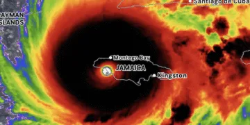 El Huracán Melissa golpea Jamaica con vientos de 295 kph