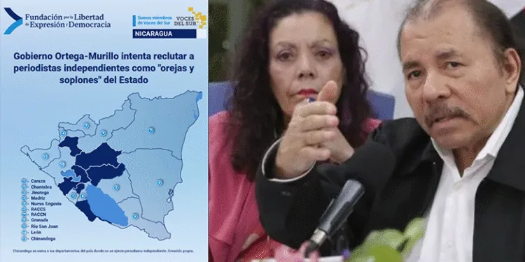 Fundación denuncia intento de la dictadura de Ortega-Murillo por reclutar periodistas como “orejas y soplones”