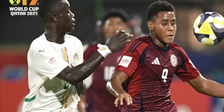 Costa Rica pierde ante Senegal y complica su clasificación en el Mundial Sub-17