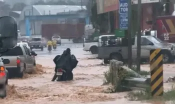 Inundaciones en Puerto Barrios, Guatemala, dejan familias evacuadas por fuertes lluvias