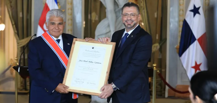 Presidentes de Panamá y Costa Rica se comprometen en San José a reforzar cooperación bilateral