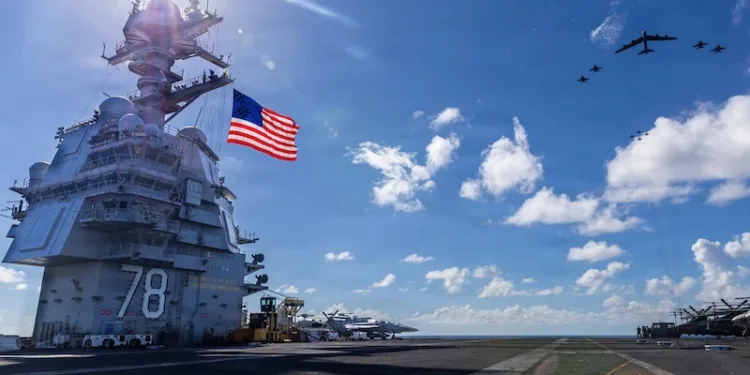 El Comando Sur de EEUU confirma que el portaaviones USS Gerald R. Ford ya opera en el Caribe