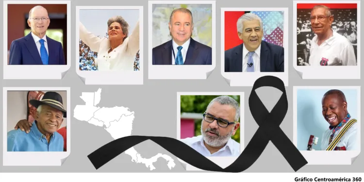 Personalidades fallecidas en Centroamérica durante 2025: líderes, artistas y figuras públicas