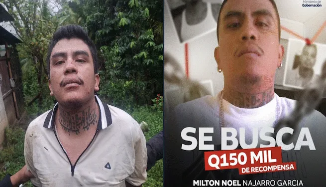 Recapturan al sexto de los 20 pandilleros fugados de penal guatemalteco