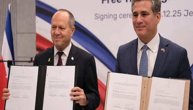 Costa Rica suscribe TLC con Israel orientado a fortalecer la cooperación económica, tecnológica y comercial