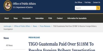 Tigo Guatemala deberá pagar $118 millones por sobornos a diputados guatemaltecos con dinero del narcotráfico