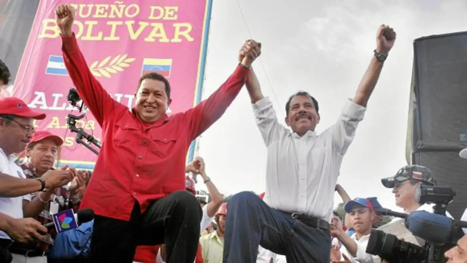 Hugo Chávez y Daniel Ortega