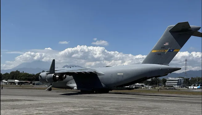 Estados Unidos refuerza cooperación con Guatemala con llegada de aeronaves C-17 Globemaster III