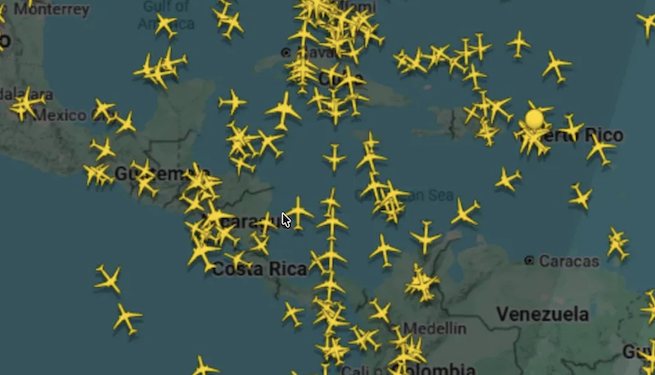 EEUU emite advertencias a aerolíneas por riesgos en vuelos sobre Centroamérica y el pacífico colombiano