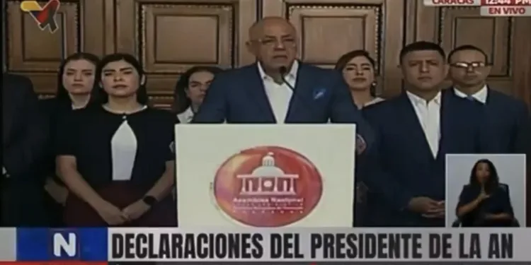 Presidente de Asamblea venezolana anuncia liberación de presos políticos tras captura del dictador Nicolás Maduro