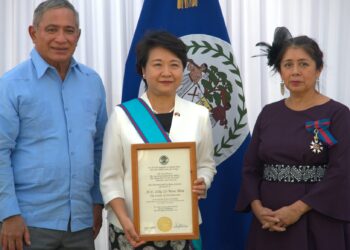Belice otorga la Orden de Distinción a la embajadora de Taiwán Lily Hsu por fortalecer relaciones y la hermandad