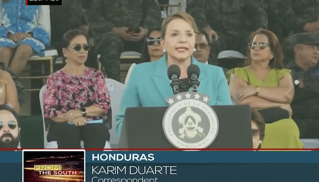 El gobierno de Xiomara Castro pagó más de $100 mil al canal chavista TeleSUR por pauta oficial