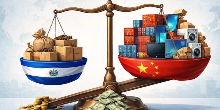 Relación desigual: El Salvador solo le vendió a China el 1,4% de lo que le compró en 2025