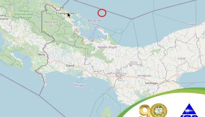 Sismo de magnitud 5.9 sacude el occidente de Panamá