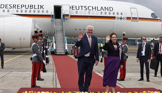 Presidente de Alemania llega a Guatemala en visita oficial
