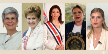 Cinco de las nueve presidentas electas democráticamente en América Latina provienen de Centroamérica