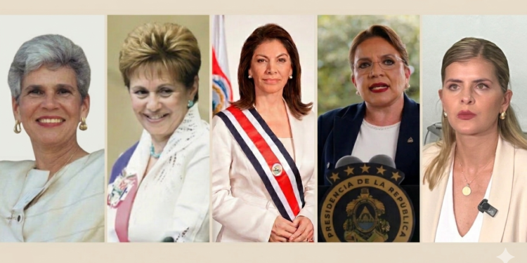 Cinco de las nueve presidentas electas democráticamente en América Latina provienen de Centroamérica