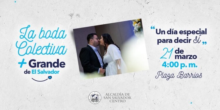 Capital salvadoreña lista para boda colectiva con 500 parejas en el Centro Histórico