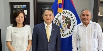 Nuevo embajador de Taiwán en Belice presenta sus credenciales y habla con primer ministro para reforzar cooperación y relación bilateral