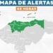 Honduras declara alerta verde en cinco departamentos de por frente frío, lluvias y oleaje en el Caribe