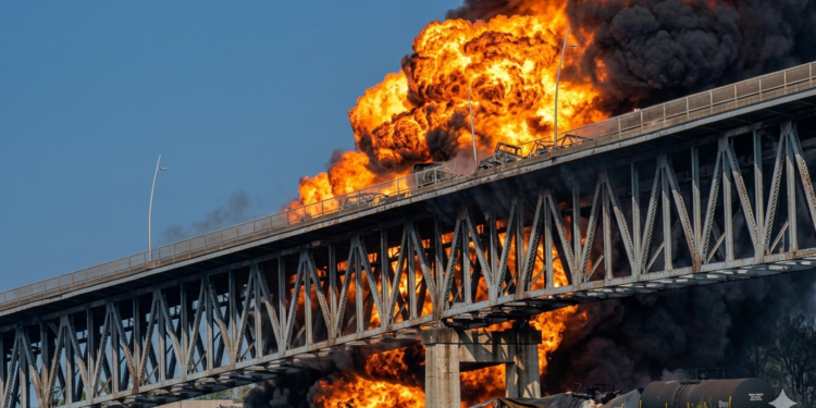 Presidente panameño pide flexibilidad laboral tras incendio en el Puente de las Américas y advierte afectaciones en Panamá Oeste
