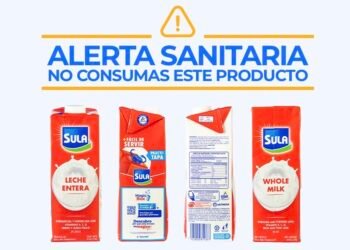 Autoridades retiran productos hondureños Sula en El Salvador por lote de leche entera con riesgo sanitario